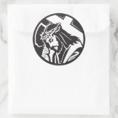 Sticker Rond Jésus portant la croix (Sac)