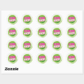 Sticker Rond Jesus Rocks 3 Vert (Feuille)