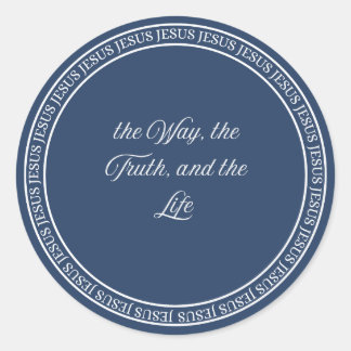 Sticker Rond Jésus - Sceau de chasse