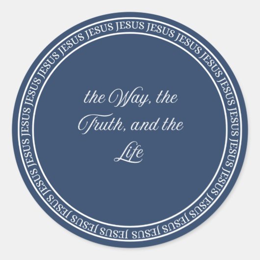 Sticker Rond Jésus - Sceau de chasse (Devant)