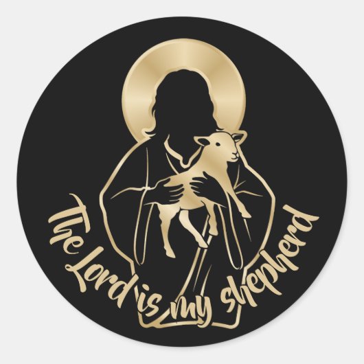 Sticker Rond Jesus Shepherd (Devant)