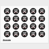 Sticker Rond Jesus Spares Funny Christian Bowling (Feuille)