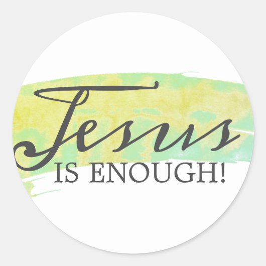 STICKER ROND JÉSUS SUFFIT ! (Devant)