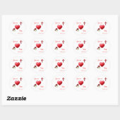 Sticker Rond jésus t'aime (Feuille)