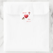 Sticker Rond jésus t'aime (Sac)