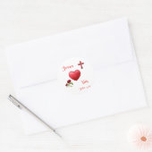 Sticker Rond jésus t'aime (Enveloppe)