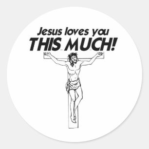 Sticker Rond JÉSUS VOUS AIME BEAUCOUP -.png