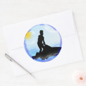 Sticker Rond Jet Ski Dreams (Enveloppe)