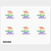 STICKER ROND J'ÉTAIS NÉE GAY, ÉTAIS-TU BO ? (Feuille)