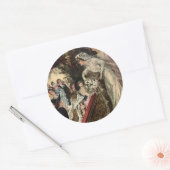 Sticker Rond Jeter le bouquet (Enveloppe)