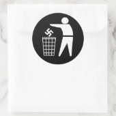 Sticker Rond Jeter les fascistes (Sac)