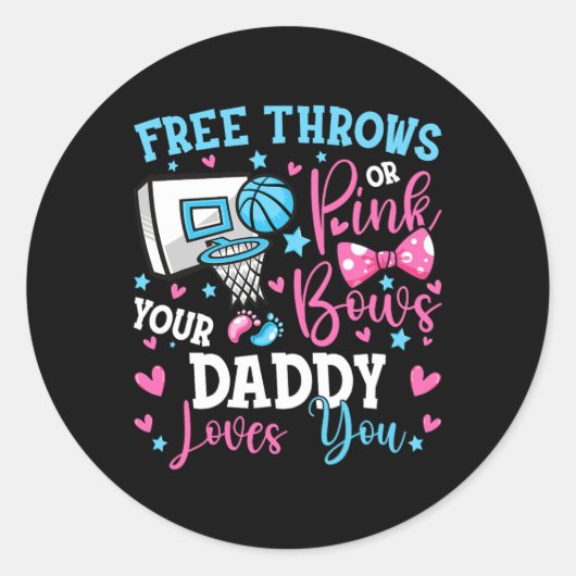 Sticker Rond Jets gratuits ou vaches roses papa t'aime Mignonne (Devant)