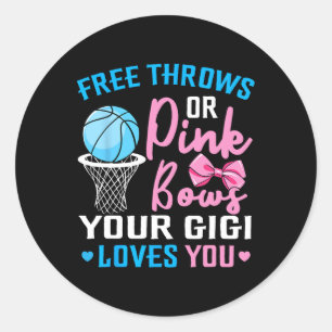 Sticker Rond Jets Libres Ou Bows Rose Gigi Vous Aime Genre Rev