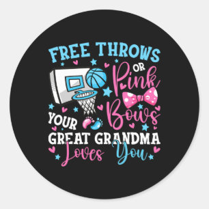 Sticker Rond Jets Libres Ou Vaches Roses Grand Grand-Mère Vous