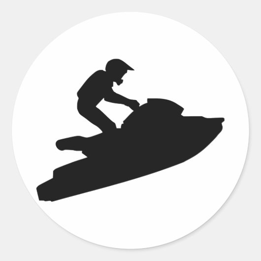 Sticker Rond Jetski (Devant)