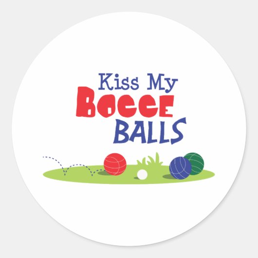 Sticker Rond Jeu Bocce Ball (Devant)