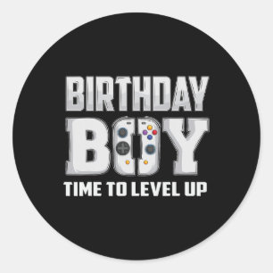 Sticker Rond Jeu d'Anniversaire Jeu d'Anniversaire Joueur 5