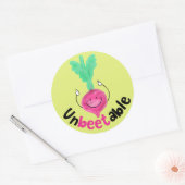 Sticker Rond Jeu de betterave positif - Incroyable (Enveloppe)