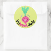 Sticker Rond Jeu de betterave positif - Incroyable (Sac)