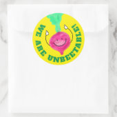 Sticker Rond Jeu de betterave positif - Incroyable (Sac)
