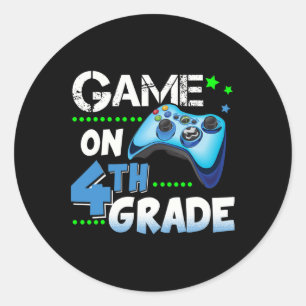 Sticker Rond Jeu de divertissement de qualité sur cadeau de 4e