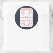 Sticker Rond Jeu de hockey Compagnon de fibre de carbone style (Sac)
