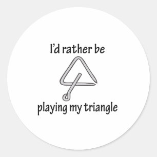 Sticker Rond Jeu de ma triangle