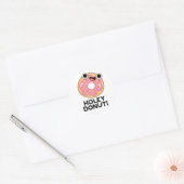 Sticker Rond Jeu de nourriture amusant Holey Donut (Enveloppe)