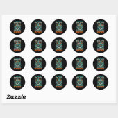 Sticker Rond Jeu de rôle Rpg Master D20 Tabletop Drôle Rp (Feuille)