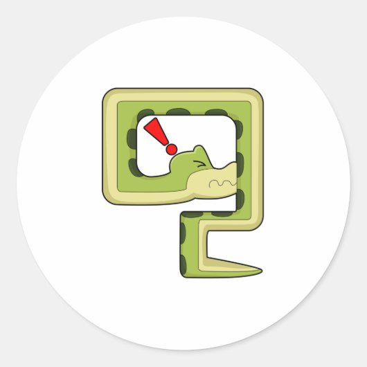Sticker Rond Jeu de serpent (Devant)