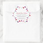 Sticker Rond Jeu d'événements planificateur rouge violet aqua (Sac)