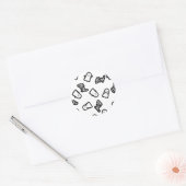 Sticker Rond Jeu d'Halloween Éffrayant Ghosts (Enveloppe)