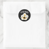 Sticker Rond Jeu d'Oeuf frit à la potri amusant Jeu d'Oeuf fonc (Sac)