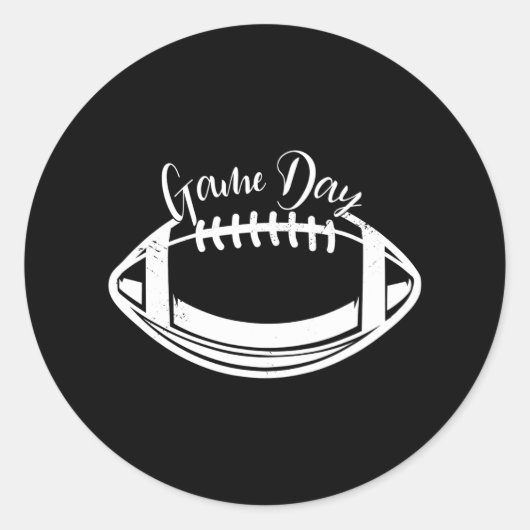 Sticker Rond Jeu Jour Football Jour Vibes Football Amour (Devant)
