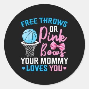 Sticker Rond Jeu Libre ou Bows Rose Maman Aime Vous Genre Re