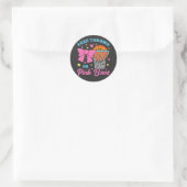 Sticker Rond Jeu libre ou vaches roses (Sac)
