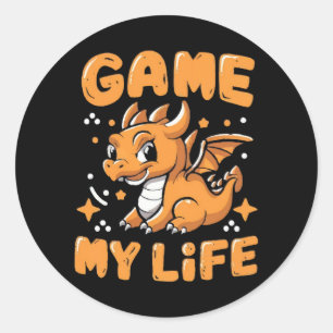 Sticker Rond Jeu ma vie