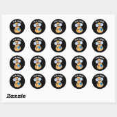 Sticker Rond Jeu Nerd de cacahuètes nerd (Feuille)
