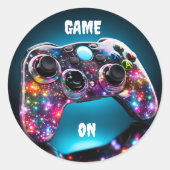 Sticker Rond Jeu sur contrôleur distant dynamique (Devant)