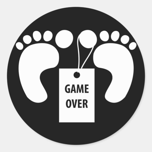 Sticker Rond Jeu terminé (Devant)
