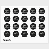 Sticker Rond Jeu vidéo amusant (Feuille)