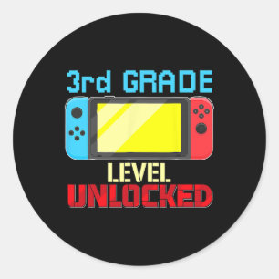 Sticker Rond Jeu vidéo de niveau 3rd