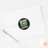 Sticker Rond Jeu vidéo déverrouillé de 3e année à l'école (Enveloppe)