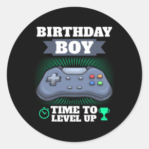 Sticker Rond Jeu Vidéo Jeu Thème Jeu Joueur