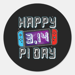 Sticker Rond Jeu Vidéo Jour Jeu Jeu Jeu Math Enseignant Enfants