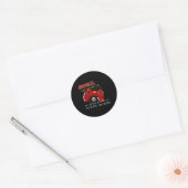 Sticker Rond Jeu vidéo Single And Ready To... (Enveloppe)