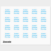 Sticker Rond Jeudi Pensée Positive (Feuille)