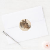 Sticker Rond Jeune lièvre | Albrecht Dürer (Enveloppe)