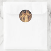 Sticker Rond Jeunesse par Bouguereau, Portrait des Anges Victor (Sac)