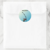 STICKER ROND JEUX ANNIVERSAIRE. (Sac)